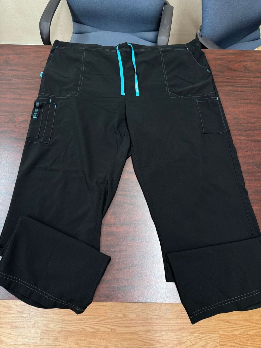 Carhartt Black Boot Cut Cross-Flex Scrub Pants Size 3XL